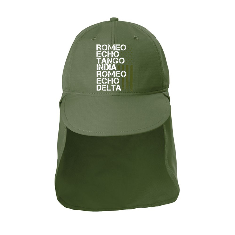 Retired Military Men Women Phonetic Alphabet Retirement Sun Shade Cap | Artistshot