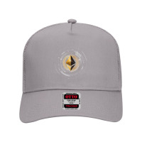 Ethereum Futuristic Payment Invest Currency Crypto Art T Shirt Mesh Back Trucker Hat | Artistshot