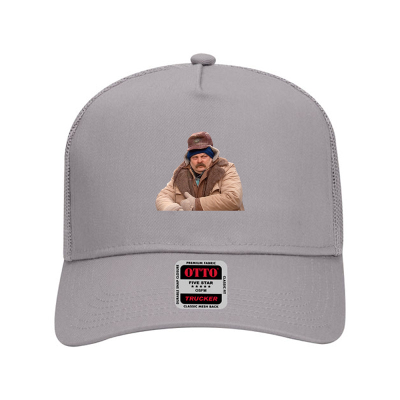 Ron Swanson Art Mesh Back Trucker Hat by cm-arts | Artistshot