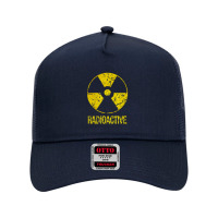 Vintage Nostalgic Radioactive Nuclear War Symbol Mesh Back Trucker Hat | Artistshot