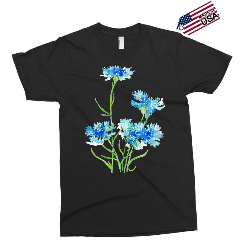 Cornflower Watercolor Painting T  Shirt Exclusive T-shirt by dismissbullocks | Artistshot