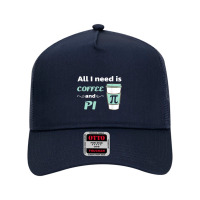 Pi Day Math Coffee Lover Geometry Calculus Trigonometry Poster Mesh Back Trucker Hat | Artistshot