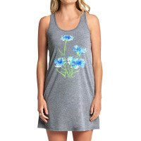 Cornflower Watercolor Painting T  Shirt Tank Dress | Artistshot