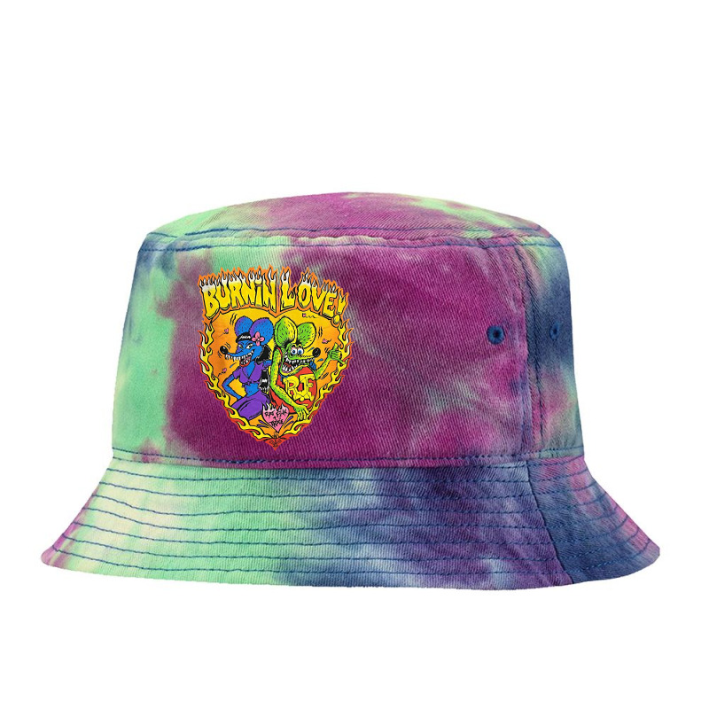 Character Animated Hot Rod Mens My Favorite Tie Dyed Bucket Hat | Artistshot