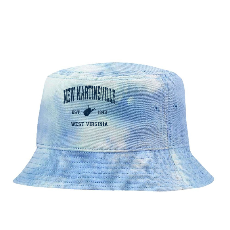 New Martinsville West Virginia Wv Vintage Athletic Navy Spor T Shirt Tie Dyed Bucket Hat | Artistshot