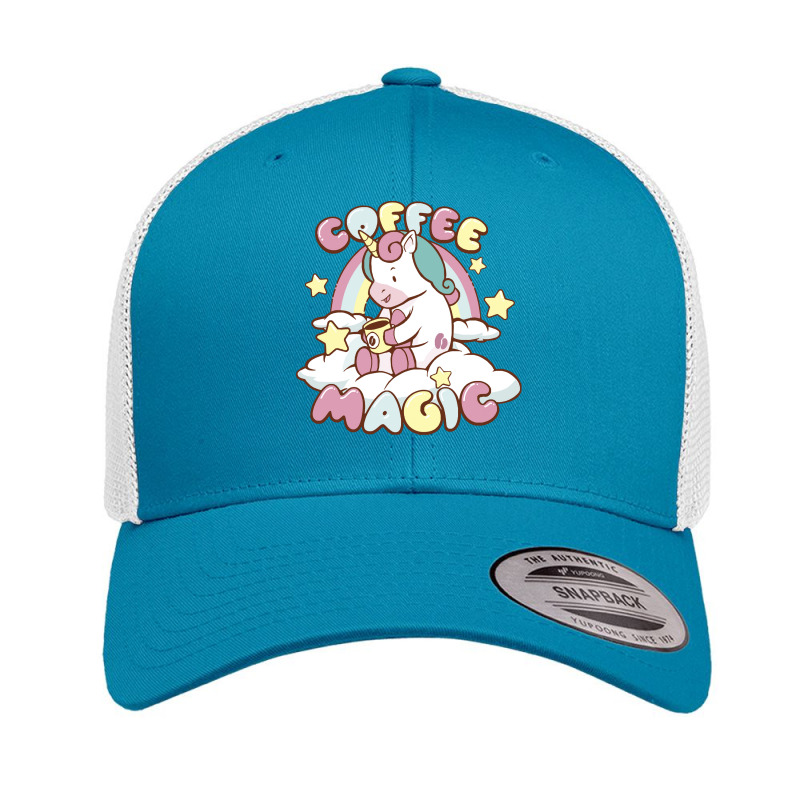 Coffee Magic T Shirtcoffee Magic Unicorn T Shirt Retro Trucker Cap by jordanianstroke | Artistshot