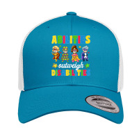 Boys Toddler Autism Shirts, Abilities Outweigh Disabilities T Shirt Retro Trucker Cap | Artistshot