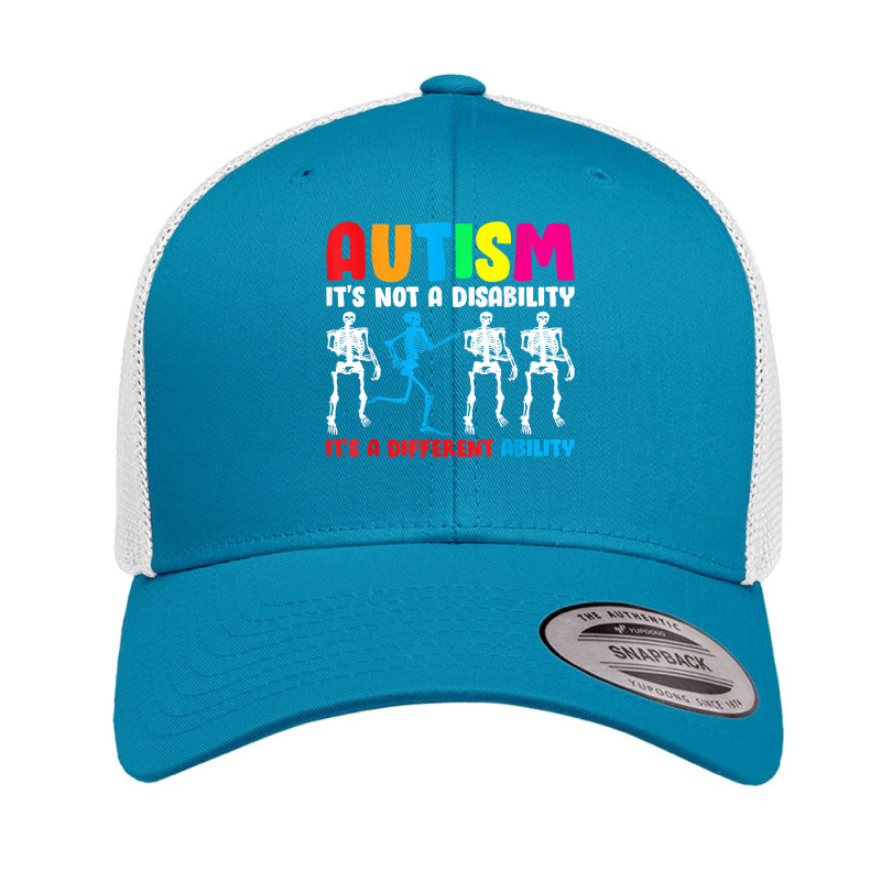 Autism Is Not A Disability It's A Different Ability Retro Trucker Cap by PhoebeHaggett | Artistshot