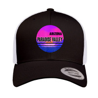 Vintage Paradise Valley Shirt Vaporwave Arizona Retro Trucker Cap | Artistshot