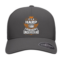 Musical Harpist Orchestra Funny Sarcastic It's A Harp Thing T Shirt Seamless Cap | Artistshot