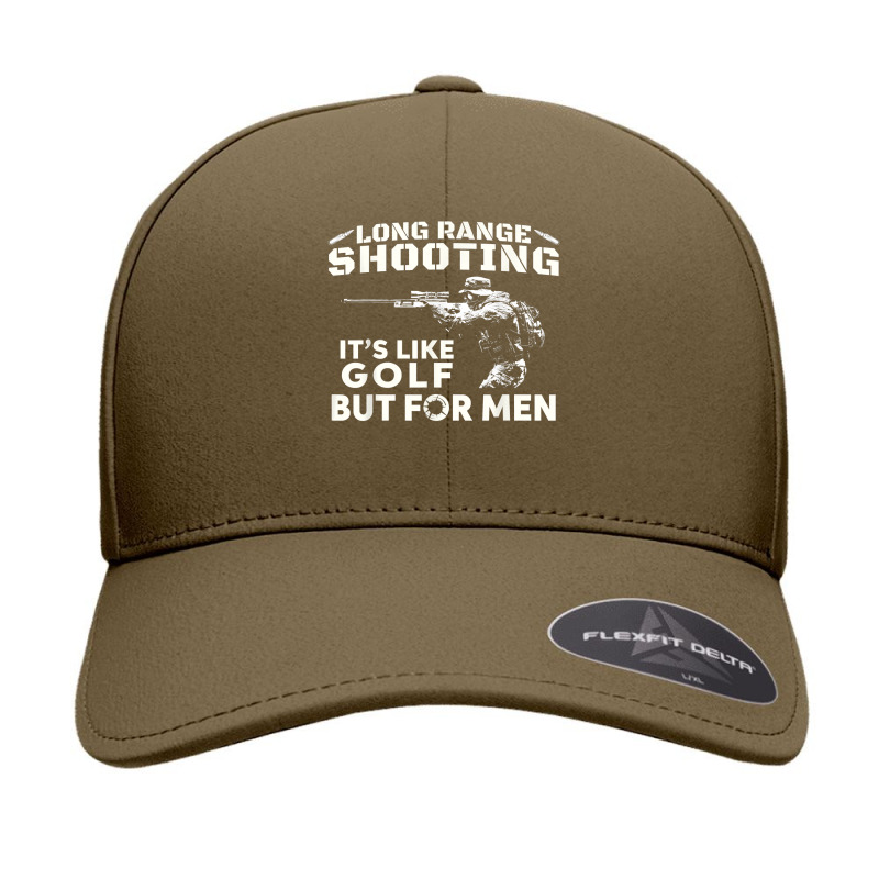 Long Range Shooting It's Like Golf But For Men T Shirt Seamless Cap | Artistshot