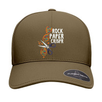 Rock Paper Crispr Dna Biologist Genetic Engineering Science Seamless Cap | Artistshot