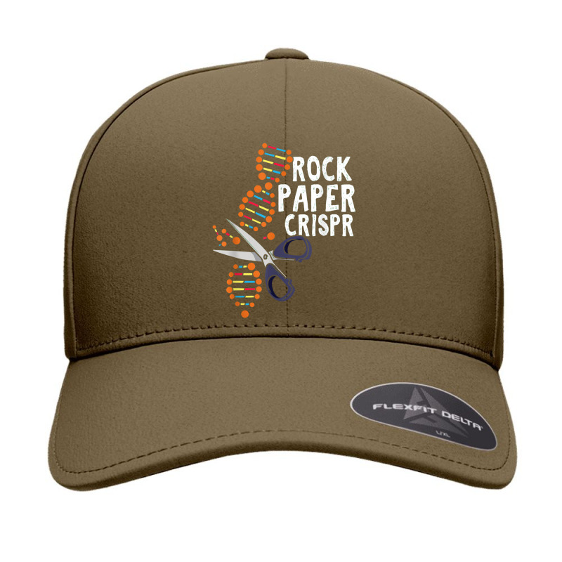 Rock Paper Crispr Dna Biologist Genetic Engineering Science Seamless Cap by dwindupadi | Artistshot