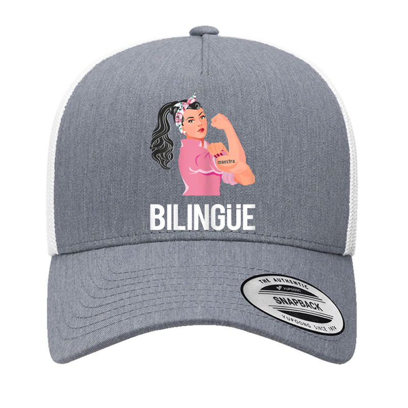 Womens Maestra Bilingue Bilingual Spanish Teacher T Shirt Yupoong Trucker Cap by jermonmccline | Artistshot