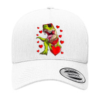 I Steal Hearts Valentines Day Boys Kids Dinosaur T Rex Lover T Shirt Yupoong Trucker Cap | Artistshot