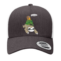 Wheeee! Sloth Turtle Snail Funny Animal Lover Running Tee T Shirt Yupoong Trucker Cap | Artistshot