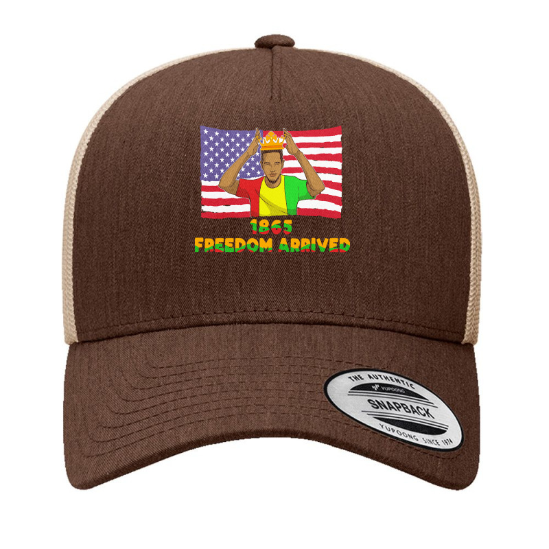 Juneteenth T  Shirt1865   Freedom Arrived   Black History Month Junete Yupoong Trucker Cap by justinawehner627 | Artistshot