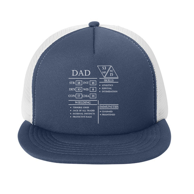 Dad Stats Foam Snapback hat by Melissa Store | Artistshot