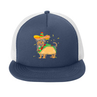 Cinco De Mayo T  Shirt Sombrero Yorkshire Terrier Dog Tacos Cinco De M Foam Snapback Hat | Artistshot