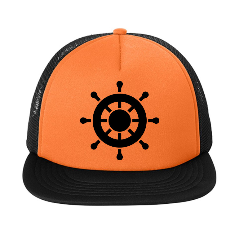 Ship Wheel 1 On Pirate Foam Snapback Hat | Artistshot