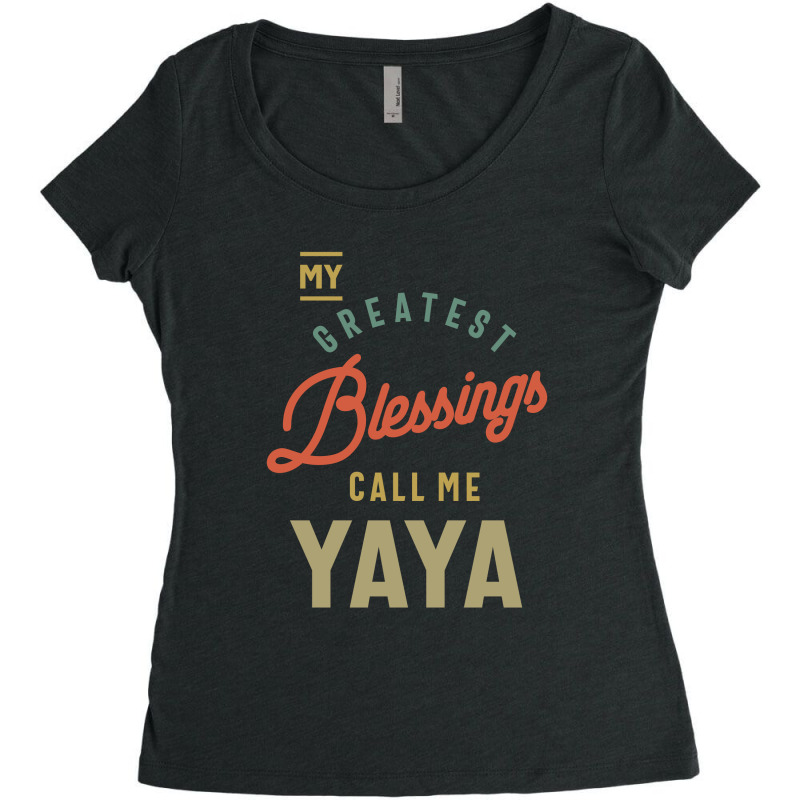 01 Yaya Women's Triblend Scoop T-shirt by cidolopez | Artistshot