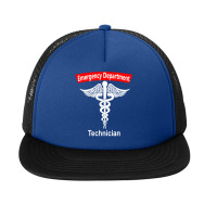 Emergency Department Technician Ed Tech Medical Caduceus Er T Shirt Foam Snapback Hat | Artistshot