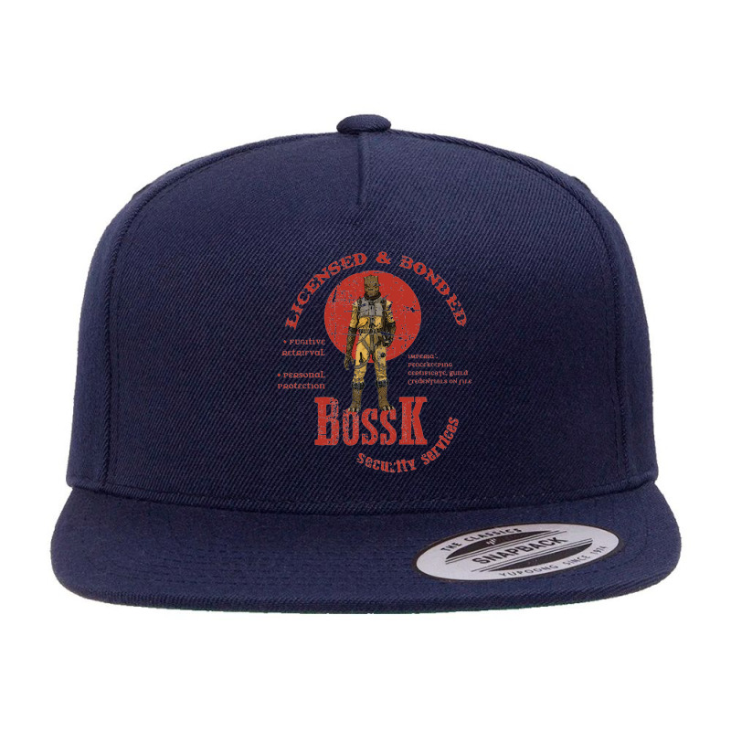 Bossk Security Services Distressed   Bossk 5 panel snapback cap by bazgrafton | Artistshot