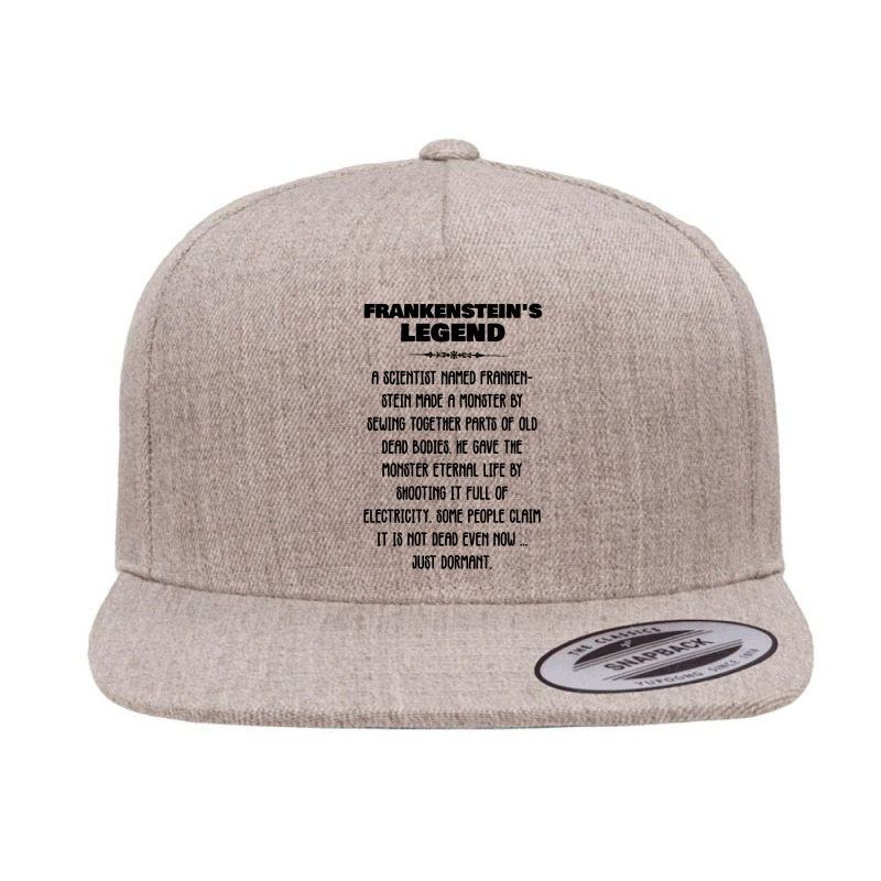 Frankenstein's Legend   Abbot And Costello Meet Frankenstein 5 panel snapback cap by bazgrafton | Artistshot