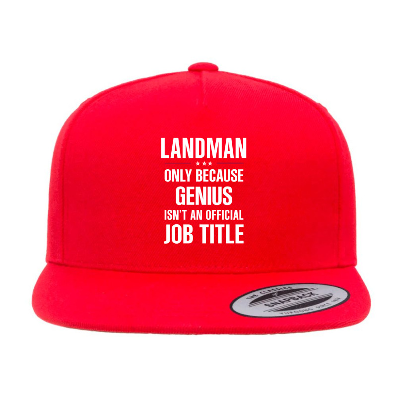 Gift For Genius Landman 5 panel snapback cap by thanchashop | Artistshot