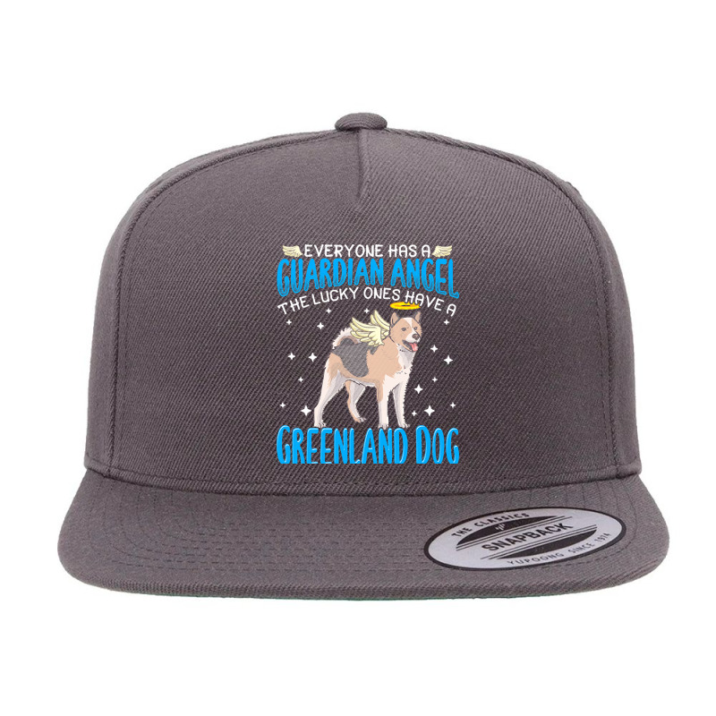 Greenland Dog T  Shirt Greenland Dog With Guardian Angel T  Shirt 5 Panel Snapback Cap | Artistshot