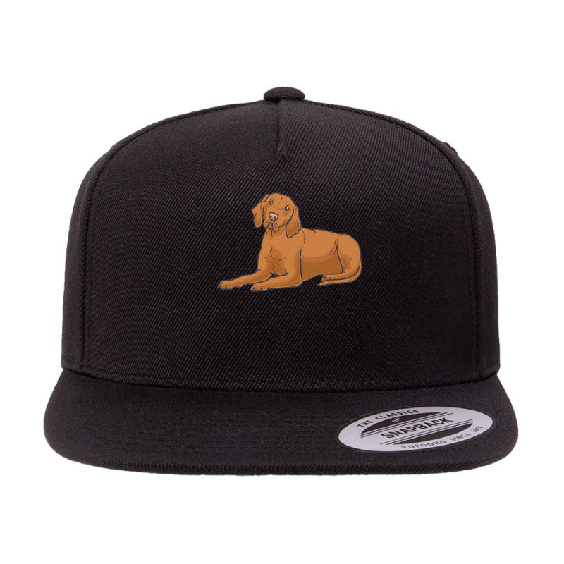 Soft Toy T  Shirt Magyar Vizsla Dog With Stuffed Animal And Hearts T 5 Panel Snapback Cap | Artistshot