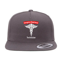 Emergency Department Technician Ed Tech Medical Caduceus Er T Shirt 5 Panel Snapback Cap | Artistshot