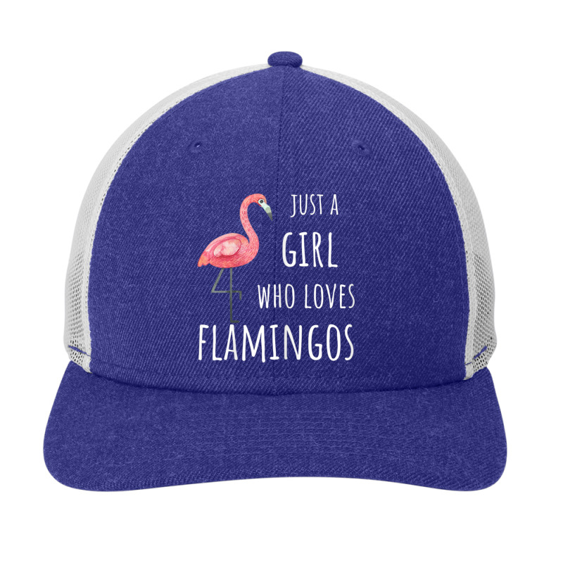 Funny Just A Girl Who Loves Flamingos Snapback Trucker Cap | Artistshot