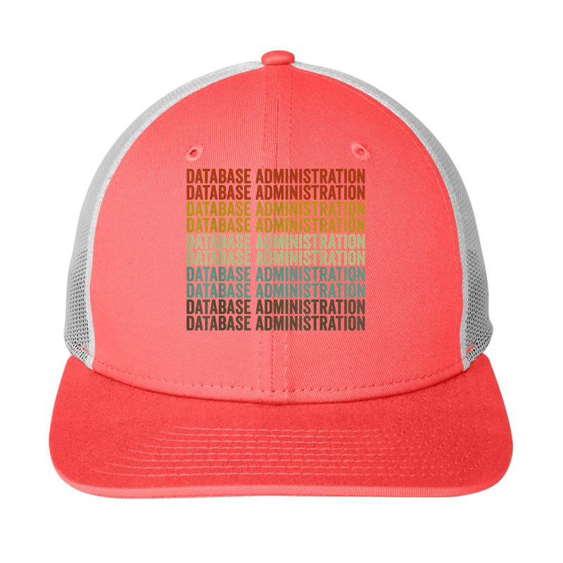 Database Administration Retro T Shirt Snapback Trucker Cap by cluniepfa | Artistshot