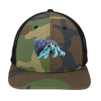 Aqua Colored Hermit Snapback Trucker Cap | Artistshot