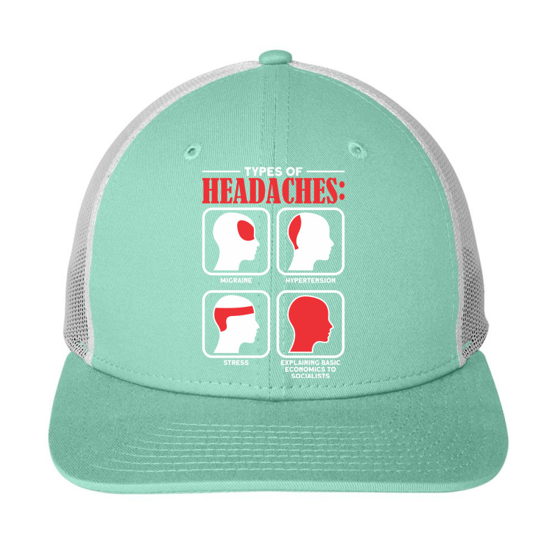 Types Of Headaches Explaining Basic Economics Pro Capitalism Sweatshir Snapback Trucker Cap by cm-arts | Artistshot