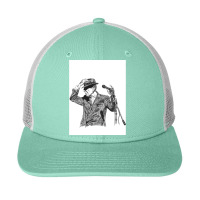 Leonard Cohen Original Hand Drawn Ink Print Snapback Trucker Cap | Artistshot