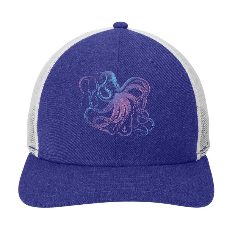 Octopus Shirt Cool Vintage Marine Biologist Ocean Sea Life 1 T Shirt Snapback Trucker Cap | Artistshot