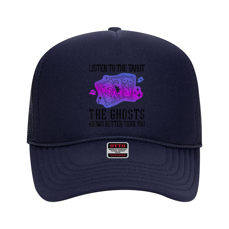 Listen To The Tarot Cards Crystal Divination Ball Witch T Shirt Foam Trucker Hat by cm-arts | Artistshot