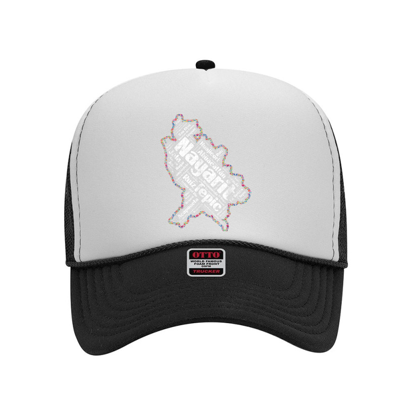 Mapa De Nayarit Mexico Y Municipios Flores Mexicanas T Shirt Foam Trucker Hat by cm-arts | Artistshot