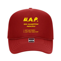 Non Aggression Principle Nap Ancap Anarchist Libertarian T Shirt Foam Trucker Hat | Artistshot