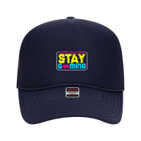 Gamer Video Game Keep Calm And Stay Gaming Foam Trucker Hat | Artistshot