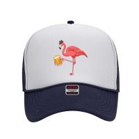 Beer Drinking Flamingo Drinker Wading Bird Oktoberfest Gift Sweatshirt Foam Trucker Hat | Artistshot