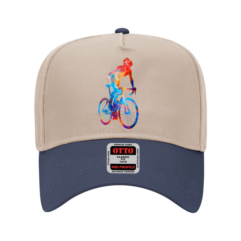 Woman Triathlon Cycling 06 Adjustable Baseball Cap by cm-arts | Artistshot