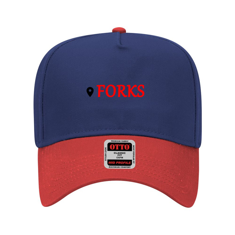 Twilight Saga Forks City Location Adjustable Baseball Cap by JONATHANSPURLING | Artistshot