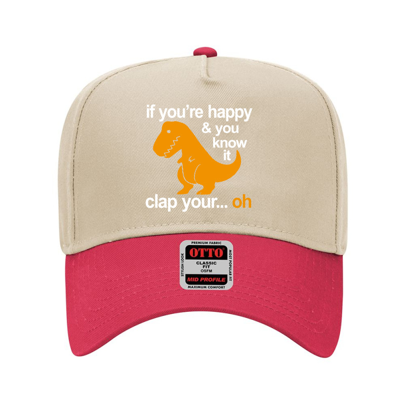 T Rex Clap Your Hands Adjustable Baseball Cap | Artistshot