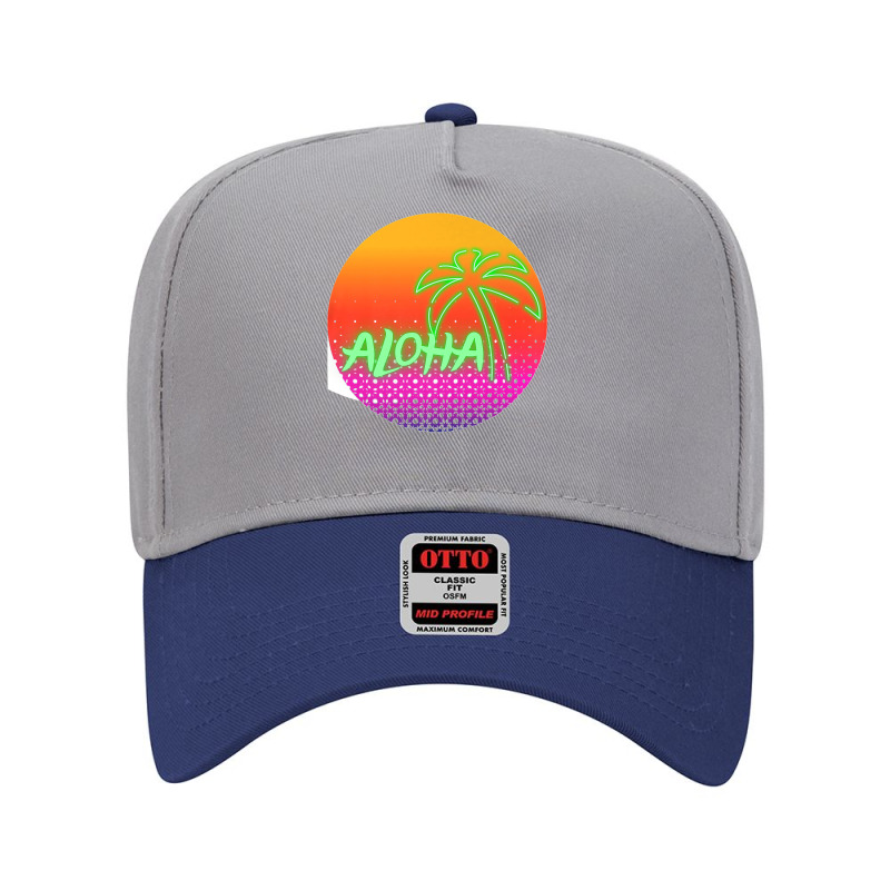 Aloha Hawaii Hawaiian Island Palm Beach Surfboard Sunset Premium Adjustable Baseball Cap by cm-arts | Artistshot