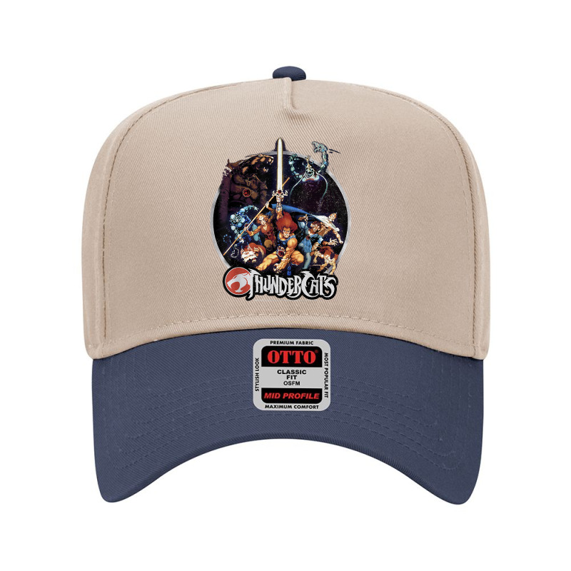 Thundercats Group Shot Vintage Circle T Shirt Adjustable Baseball Cap by cm-arts | Artistshot