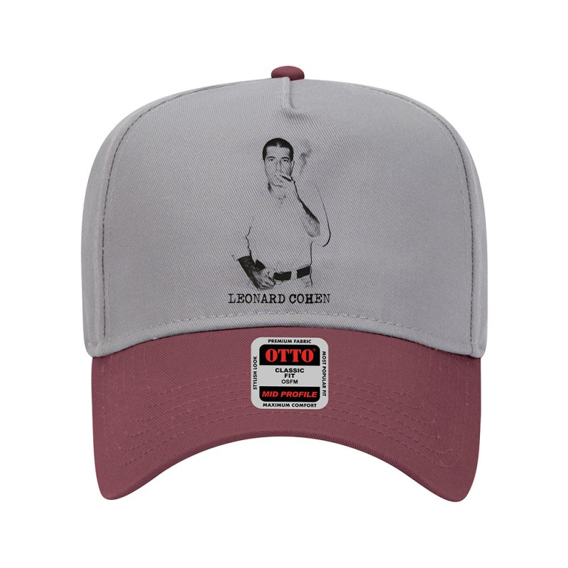 Leonard Cohen Retro Live Fan Tribute Adjustable Baseball Cap | Artistshot