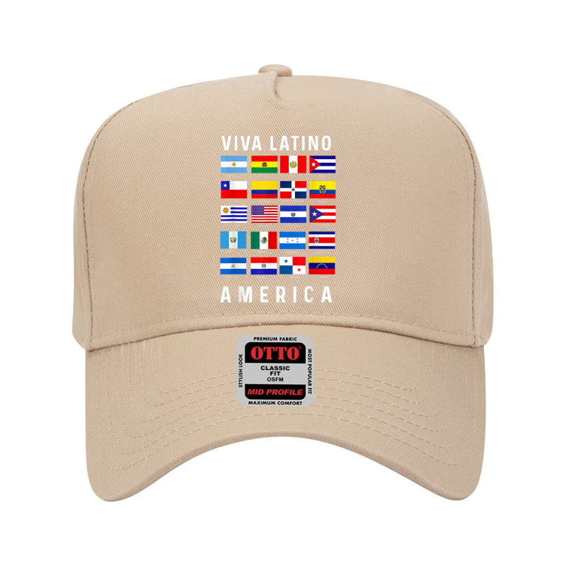 All Latin American Flags Countries Viva Latino America Tee Adjustable Baseball Cap by FionaMciver | Artistshot